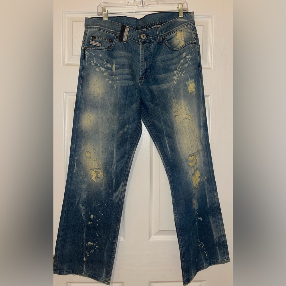 Armani Exchange Men's Distressed Jeans